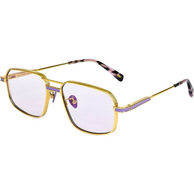 Oscar & Frank Mr Nank - Gold and Lavender/Purple Photochromic Lenses