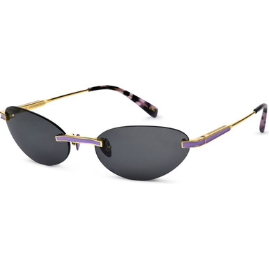 Oscar & Frank Miss Leng - Gold and Lavender/Grey Lenses