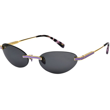 Oscar & Frank Miss Leng - Gold and Lavender/Grey Lenses