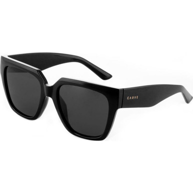 Carve Brooklyn - Gloss Black/Dark Grey Polarised Lenses