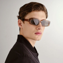 Shop Le Specs Dynamite Sunglasses Tobacco/Khaki