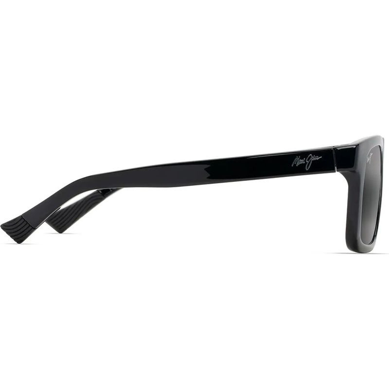 Maui Jim Opio Sunglasses Shiny Black/Grey Glass Polarised