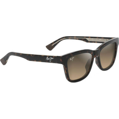 Hanohano - Shiny Dark Havana with Transparent Yellow/HCL Bronze Polarised Glass Lenses