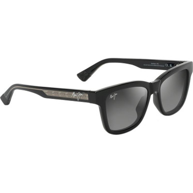 Maui Jim Hanohano Sunglasses Black/Neutral Grey Polarised Maui Jim Hanohano Sunglasses Black/Neutral Grey Polarised