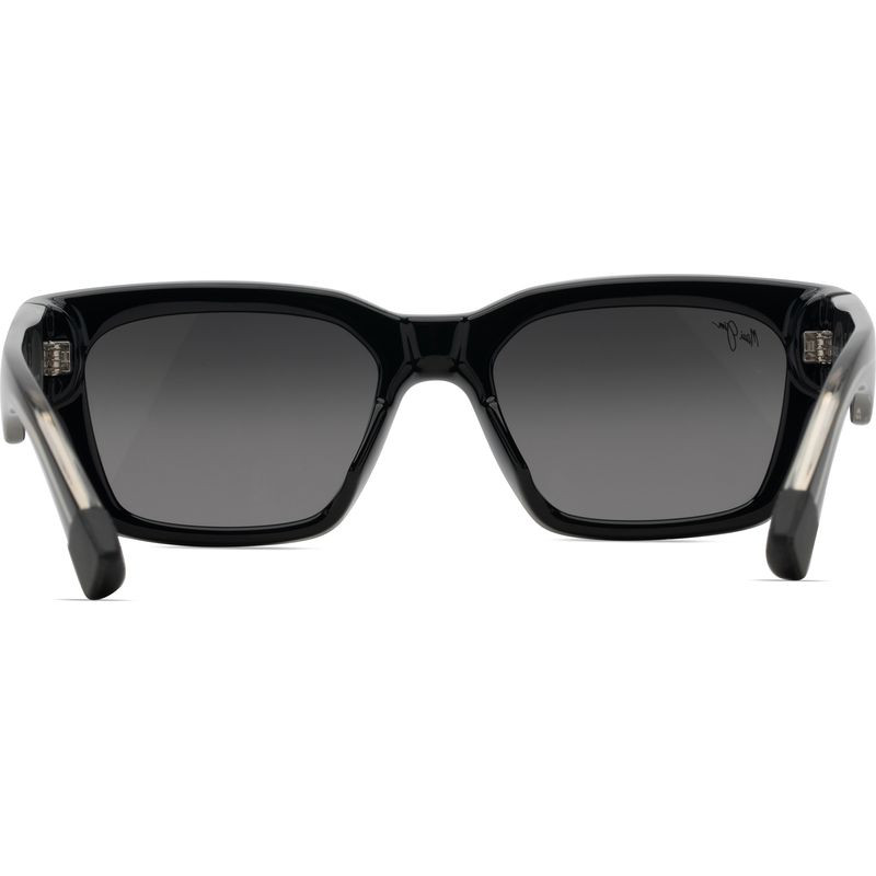 Maui Jim Kenui Sunglasses Black Grey/Grey Glass Polarised
