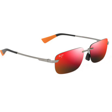 Lanakila - Shiny Light Ruthenium/Hawaii Lava Mirror Polarised Lenses