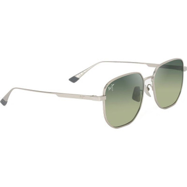 Maui Jim Lewalani Alt Fit - Matte Silver/Maui HT Polarised Lenses