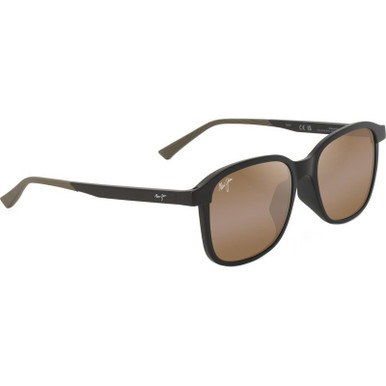 Maui Jim Makuahine Alt Fit - Matte Brown/HCL Bronze Polarised Glass Lenses