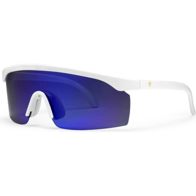 Lelle - White/Blue Mirror Polarised Lenses