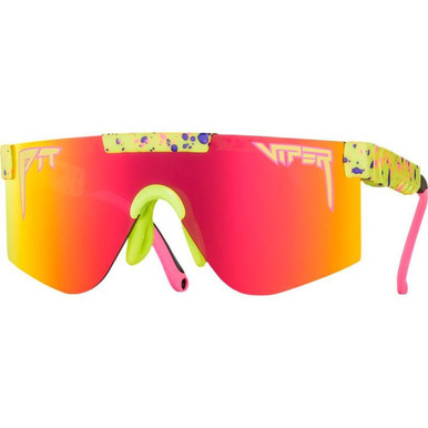 1993 Yellow and Red Splatter/Orange Yellow Mirror Lenses