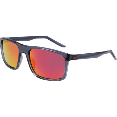 Nike Fire L - Dark Grey/Red Flash Mirror Polarised Lenses