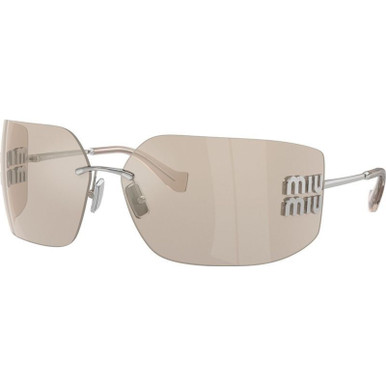 Miu Miu MU54YS - Silver/Silver Mirror Lenses