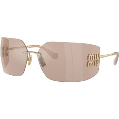 MU54YS - Pale Gold/Pink Mirror Lenses