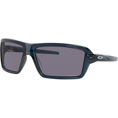 Oakley Cables, Transparent Poseidon/Prizm Grey Lenses