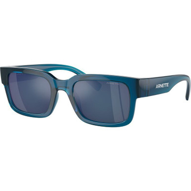 Arnette Bigflip AN4343, Transparent Blue/Blue Mirror Lenses