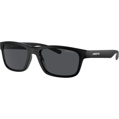 Arnette Deya AN4340 - Shiny Matte Recycled Black/Dark Grey Lenses