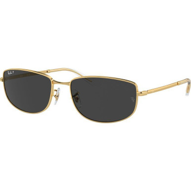 Arista Gold/Black Polarised Glass Lenses 56 Eye Size