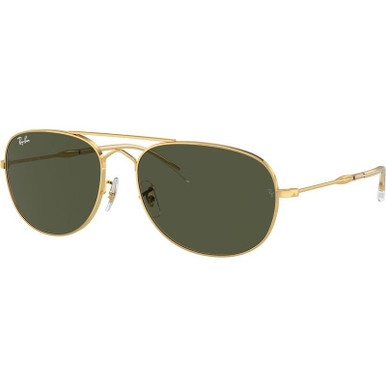 Ray-Ban Bain Bridge RB3735, Arista Gold/Green Glass Lenses 60 Eye Size