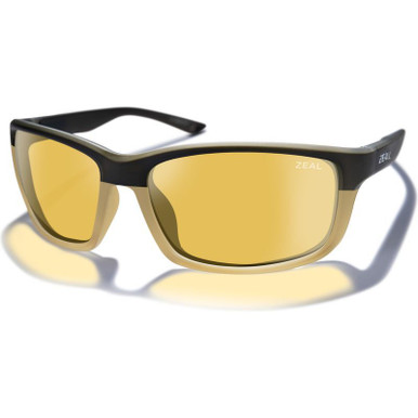 Matte Brown and Ochre/Yellow Photochromic Polarised Lenses