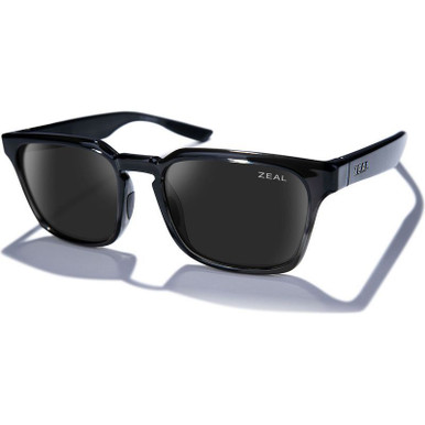 Zeal Optics Whittier - Transparent Dark Grey/Dark Grey Polarised Lenses