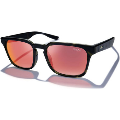 Whittier - Transparent Green Havana/Phoenix Mirror Polarised Lenses