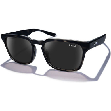 Whittier - Transparent Grey Havana/Dark Grey Polarised Lenses