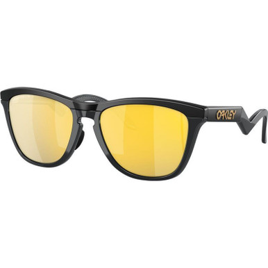 Oakley Frogskins Hybrid - Matte Black/Prizm 24K Polarised Lenses