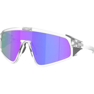 Oakley Latch Panel, Matte Clear/Prizm Violet Lenses