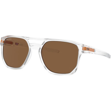 Oakley Latch Beta - Matte Clear/Prizm Bronze Lenses