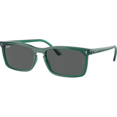 RB4435 - Transparent Green/Dark Grey Glass Lenses 56 Eye Size