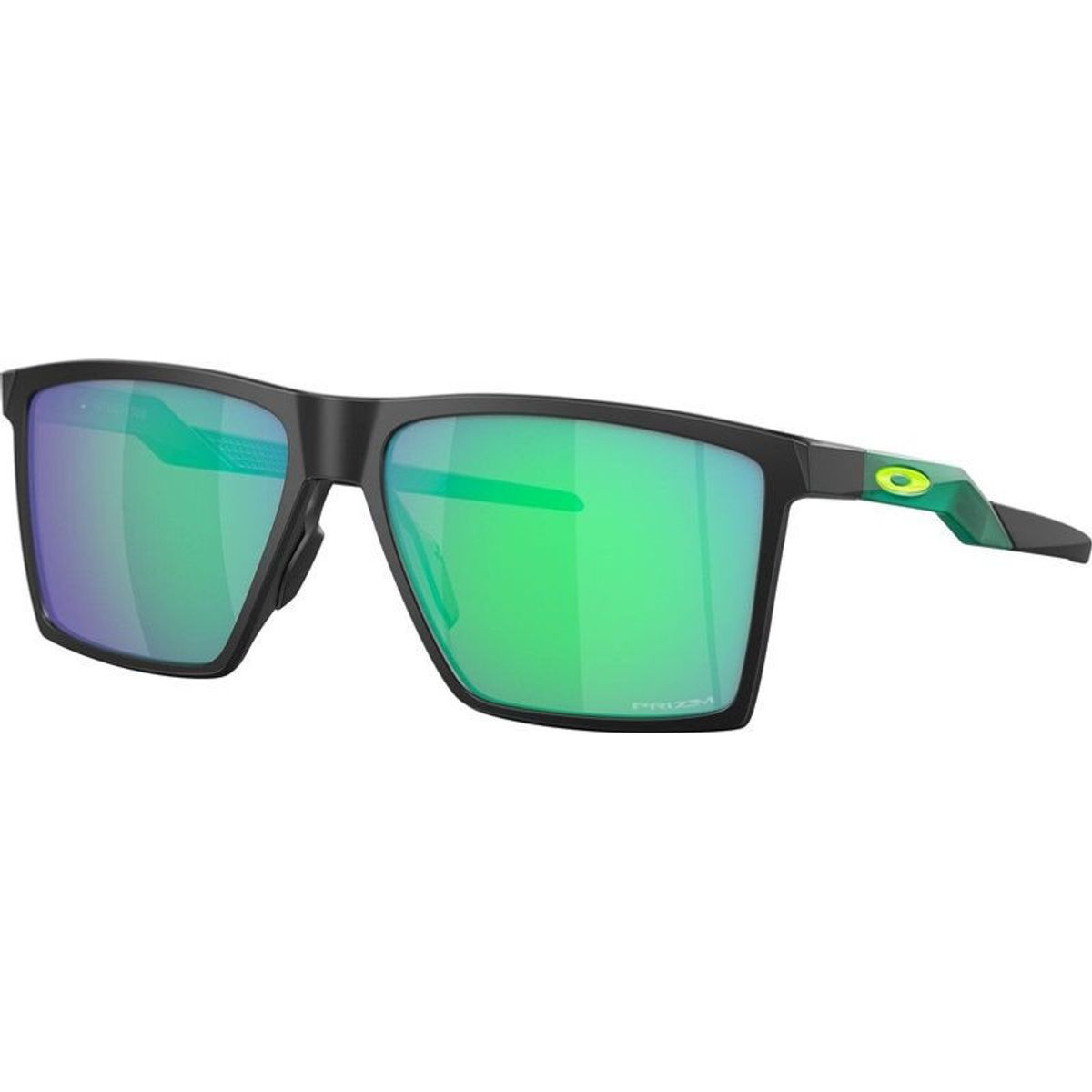 Shop Oakley Futurity Sun Sunglasses Satin Black/Prizm Jade
