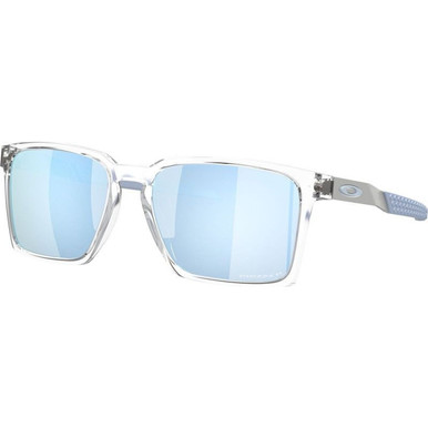 Oakley Exchange Sun - Polished Clear/Prizm Deep Water Polarised Lenses