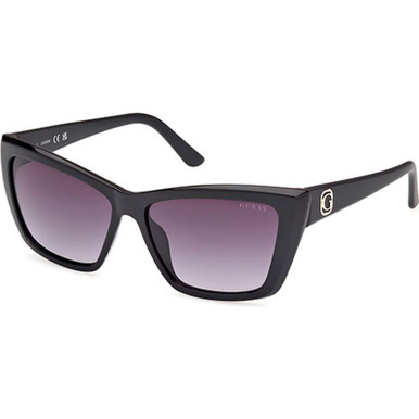 Guess GU00098 - Shiny Black/Smoke Gradient Lenses