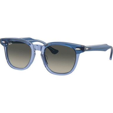 Ray-Ban Junior 9098S, Top Blue and Transparent Blue/Grey Blue Gradient Lenses