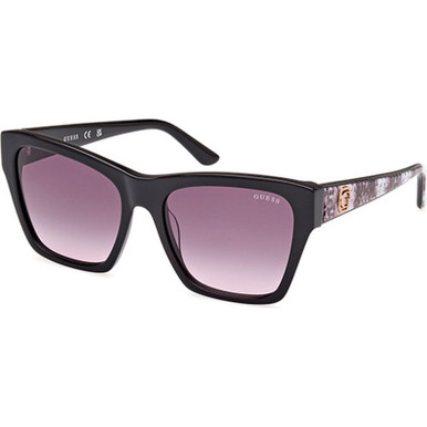 Guess GU00113, Shiny Black/Smoke Gradient Lenses