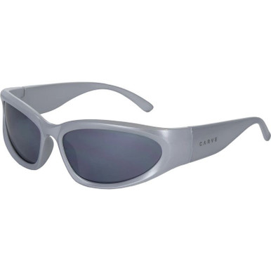 Carve Kubix - Gloss Silver/Grey Mirror Lenses