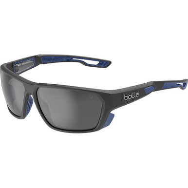 Airfin - Matte Black and Blue/TNS Polarised Lenses