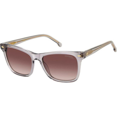 Carrera 3001/S, Transparent Grey/Brown Gradient Lenses