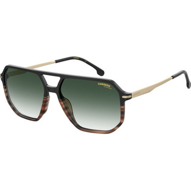 Carrera 324/S - Black Havana/Green Gradient Lenses