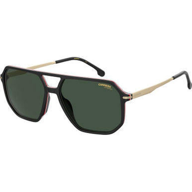 Carrera 324/S, Black/Green Lenses