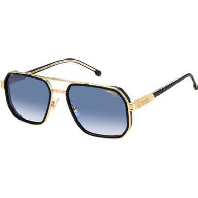 Carrera 1069/S - Black Gold/Dark Blue Gradient Lenses