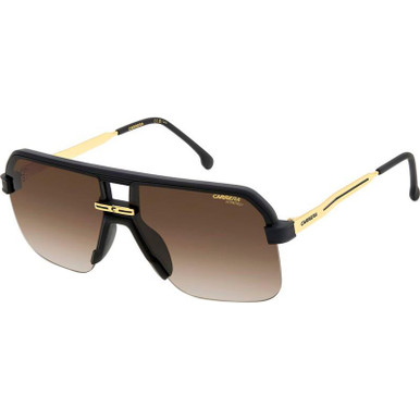 Carrera 1066/S, Matte Black/Brown Gradient Lenses