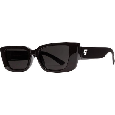 Volcom Strange Land, Gloss Black/Grey Lenses