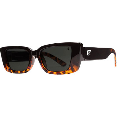 Volcom Strange Land - Gloss Darkside/Grey Polarised Lenses