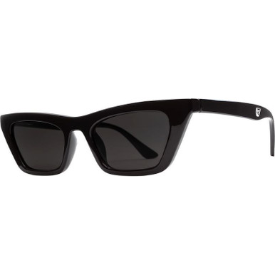 Volcom Peace Punk - Gloss Black/Grey Lenses