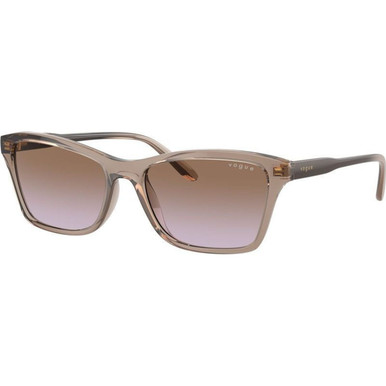 Vogue Eyewear VO5551S - Transparent Brown/Brown Violet Gradient Lenses