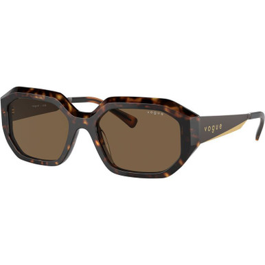 Vogue Eyewear VO5554S, Dark Havana/Dark Brown Lenses