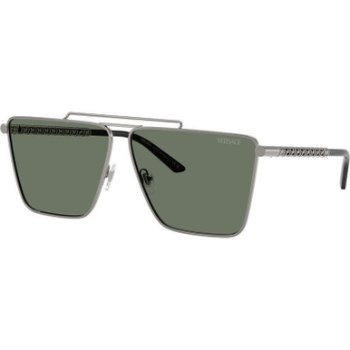 Versace VE2266 - Gunmetal/Dark Green Lenses