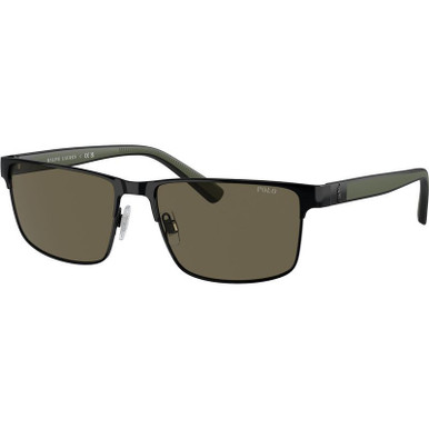 Polo Ralph Lauren PH3155 - Shiny Black/Brown Lenses