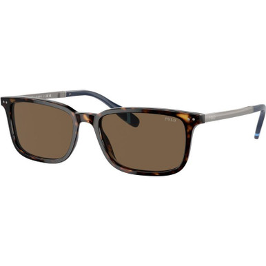 Polo Ralph Lauren PH4212 - Shiny Dark Havana/Brown Lenses